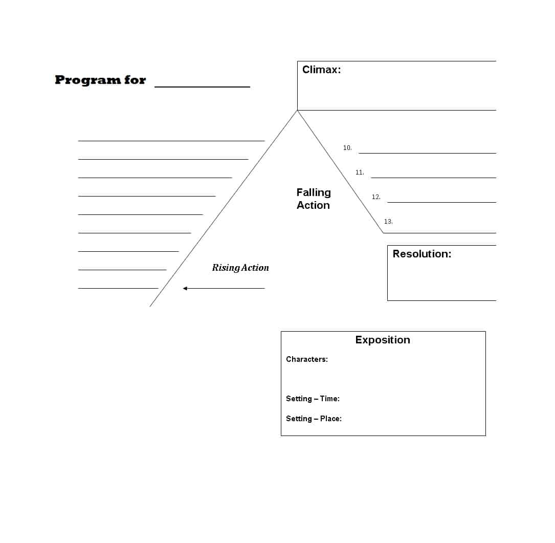 Plot Diagram Template 45 Professional Plot Diagram Templates Plot Pyramid Template Lab