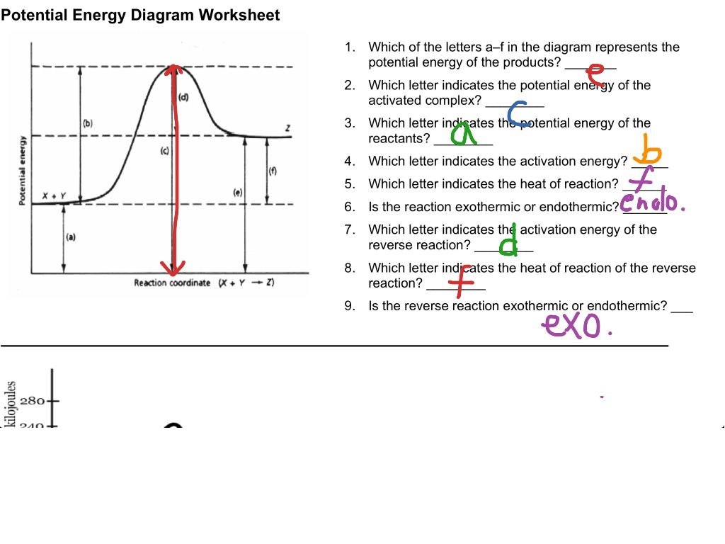 Potential Energy Diagram 121 Reading A Potential Energy Graph Science Chemistry