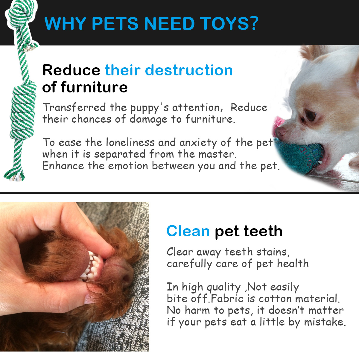 Puppy Teeth Diagram 5 Stylesset Pet Dogs Rope Toys Puppy Dog Braided Rope Chew Durable Interactive Cotton Toys Dental Health Teeth Cleaning