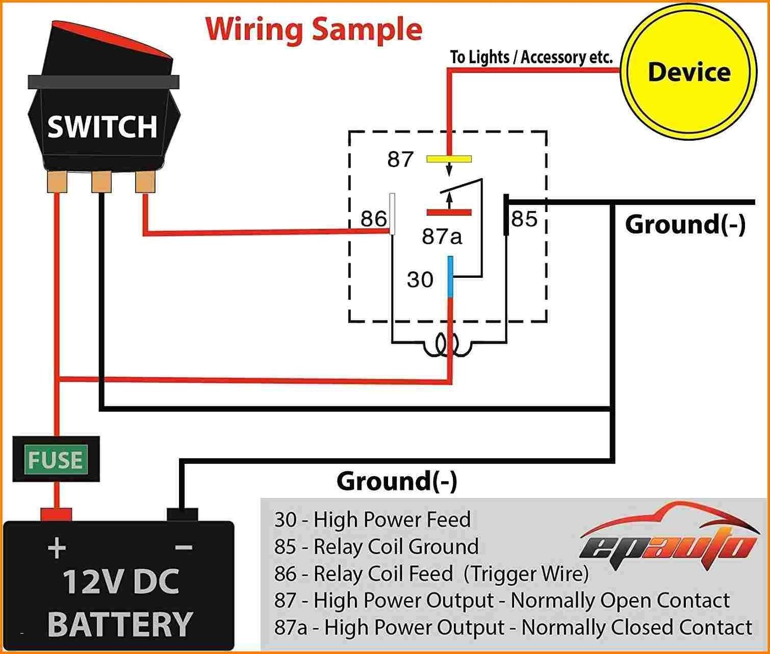 Relay Wiring Diagram Wiring 5 Pin Relay Wiring Diagram All