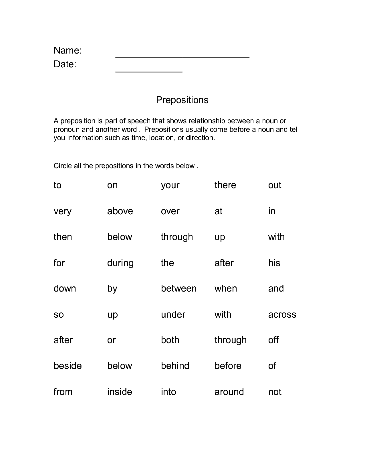 Sentence Diagramming Practice Prepositional Phrases Worksheet Multi Step Equations Worksheet
