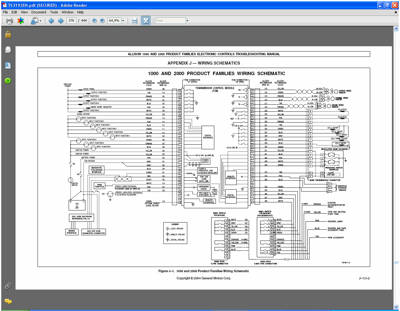 Series Wiring Diagram Allison 3000 Transmission Wiring Diagram Wiring Diagram Review
