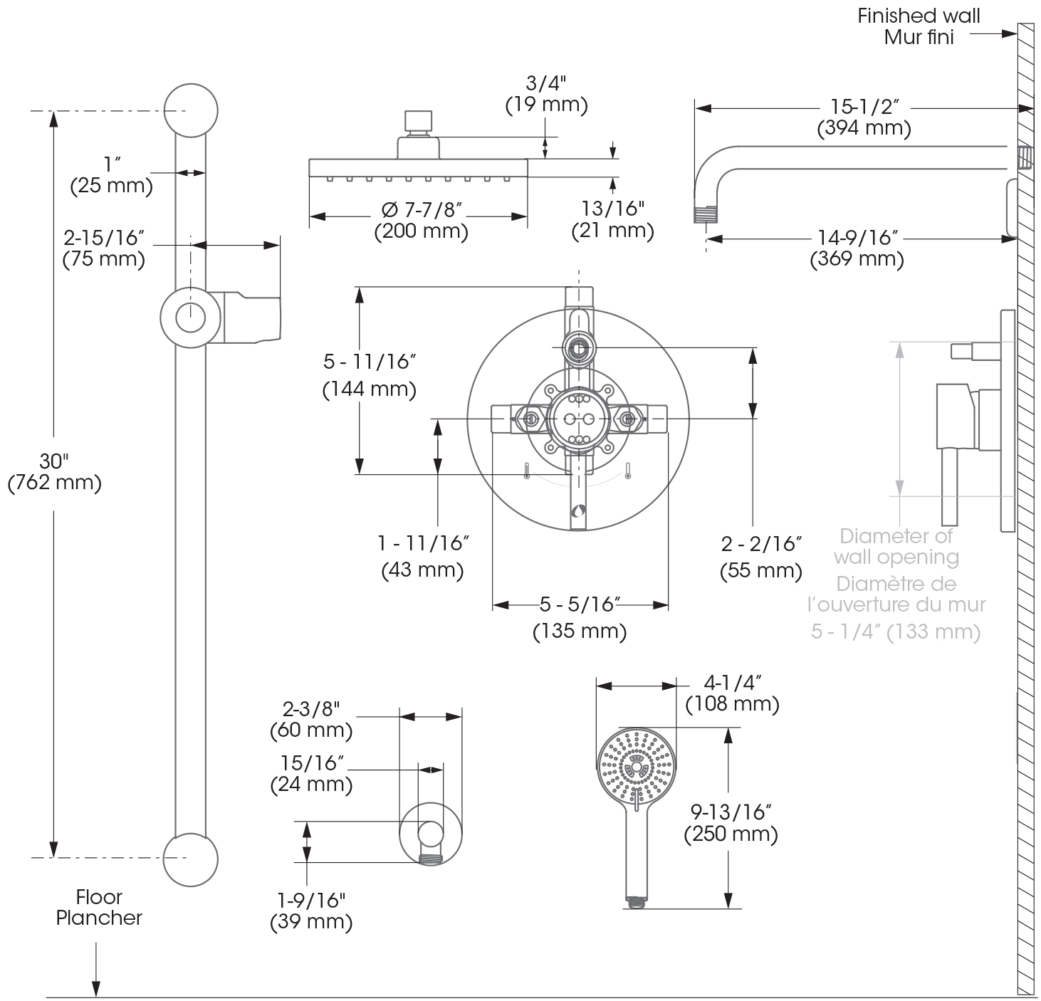 Shower Faucet Diagram Kit Shower Faucet Complete Model With Pressure Balanced Diverter