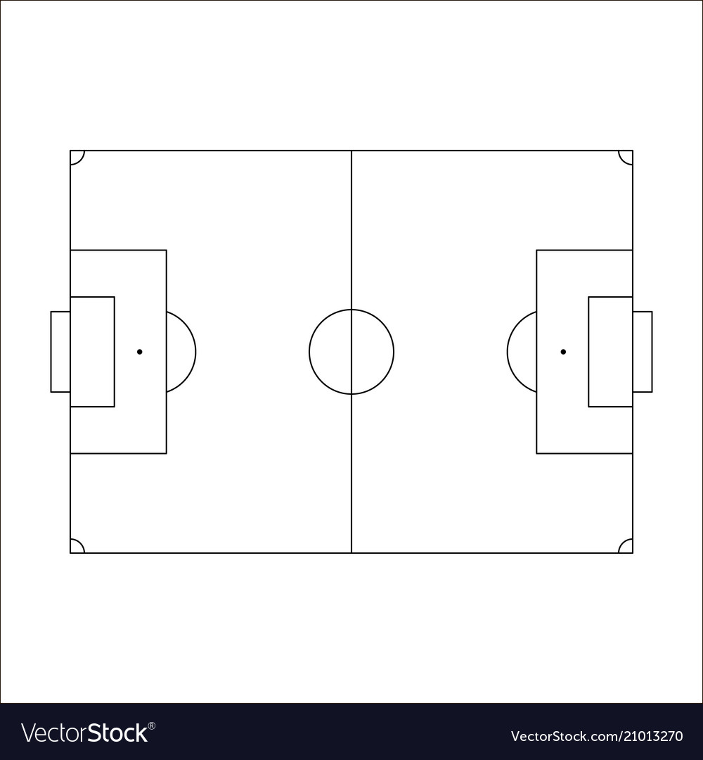 Soccer Field Diagram Soccer Field Icon Sketch Of Europe Football Field