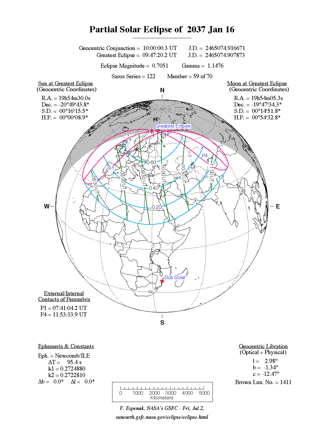 Solar Eclipse Diagram Partial Solar Eclipse Of 16 Jan 2037 Ad