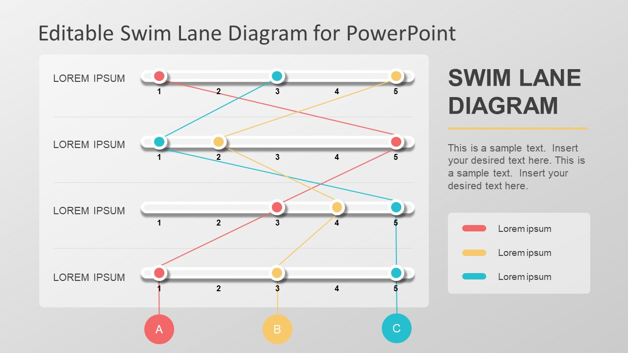 Swim Lane Diagram Editable Swim Lane Diagram For Powerpoint