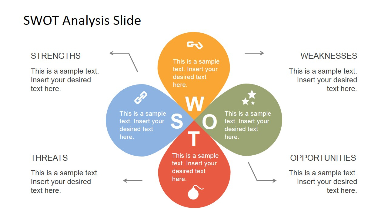 Swot Analysis Diagram Petals Swot Analysis Powerpoint Template