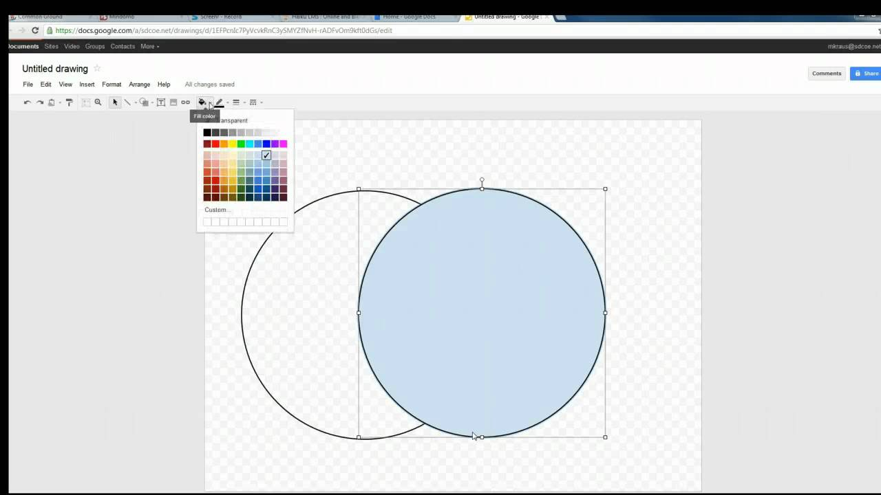 Venn Diagram Generator Creating A Venn Diagram In Google Draw
