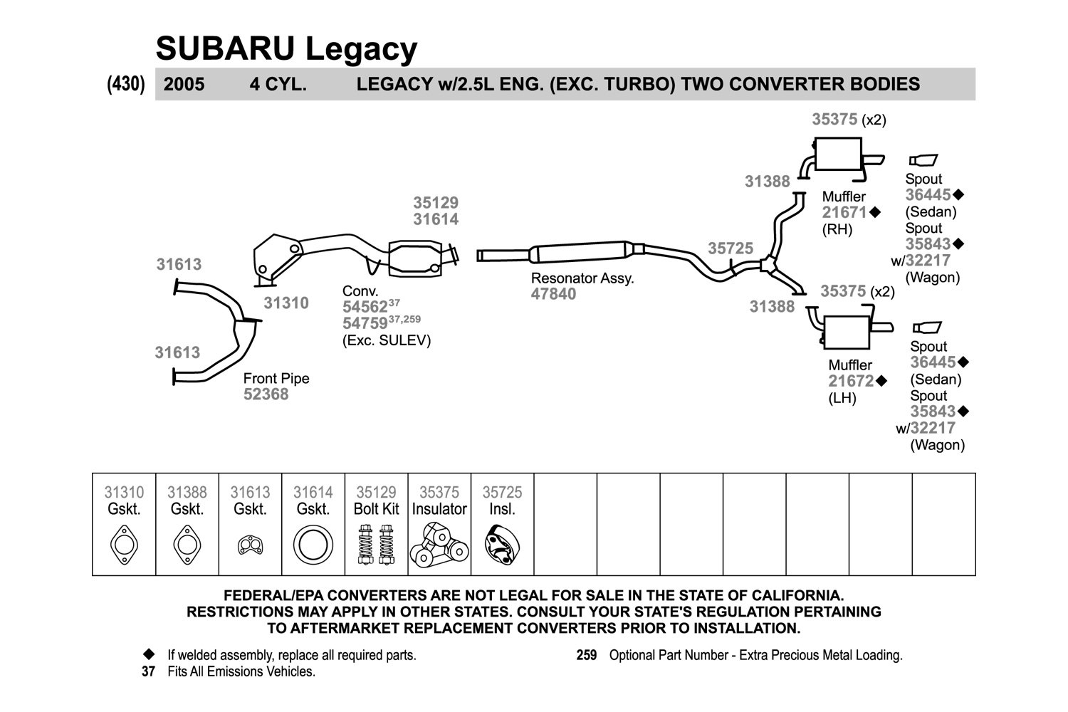 Walker Exhaust Diagram 2002 Subaru Forester Exhaust Diagram Search Wiring Diagrams