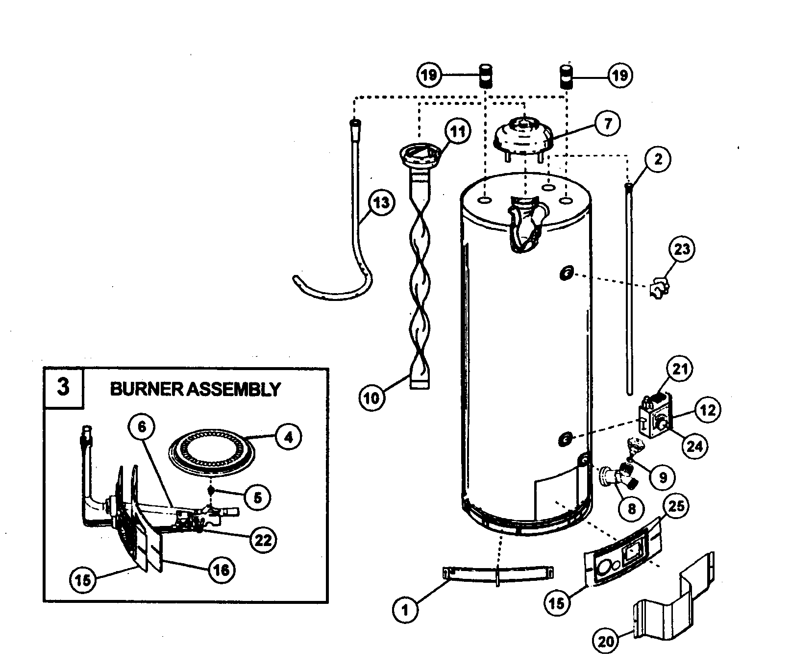 Water Heater Parts Diagram Looking For Kenmore Model 153336465 Gas Water Heater Repair