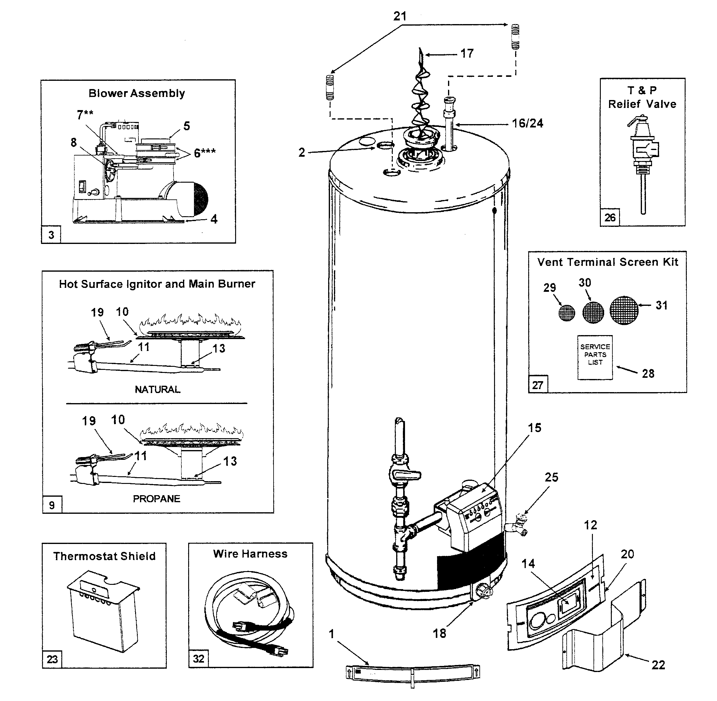 Water Heater Parts Diagram Looking For Reliance Model 640ybvit100 Gas Water Heater Repair