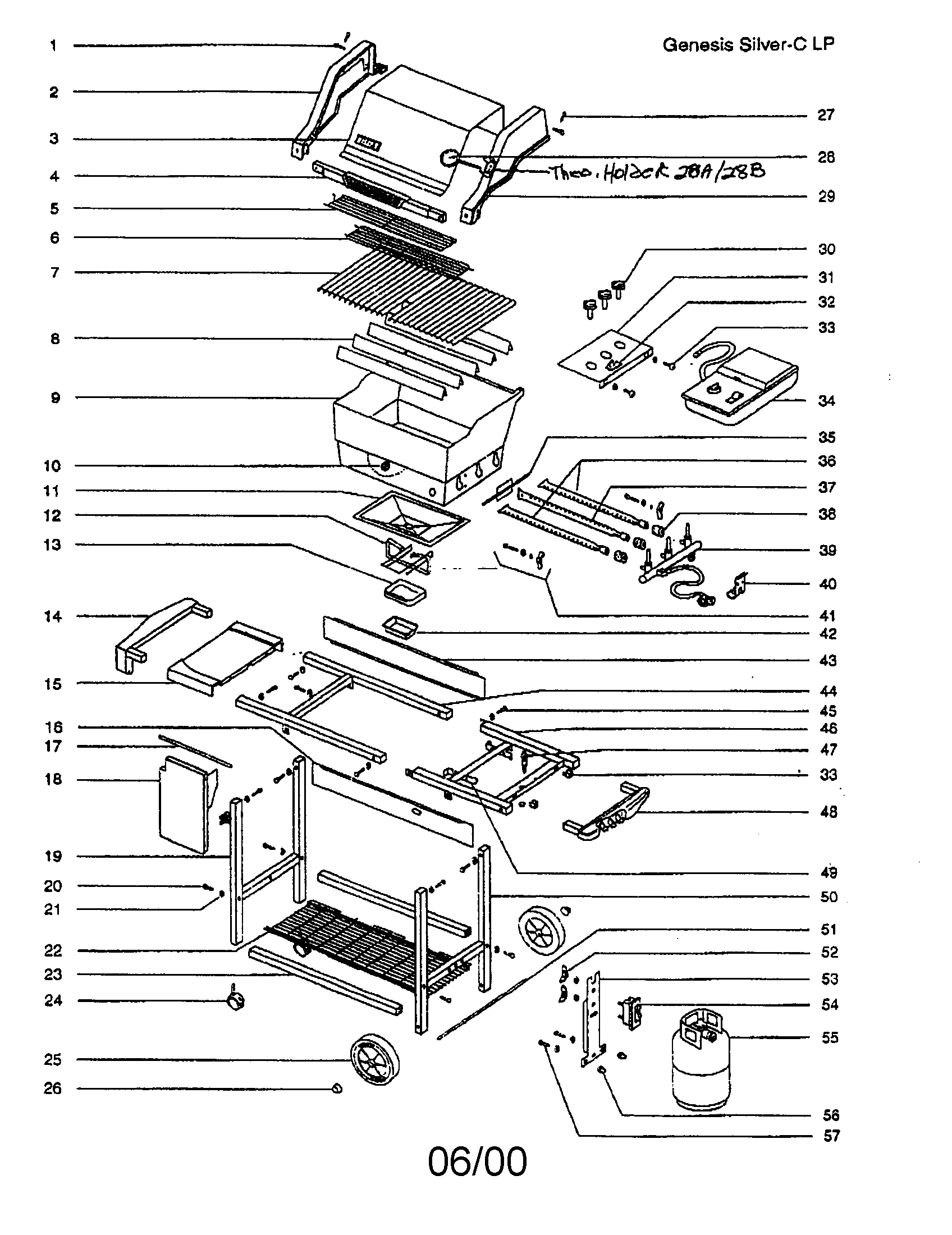 Weber Genesis Parts Diagram Looking For Weber Model Genesis Silver C Gas Grill Repair
