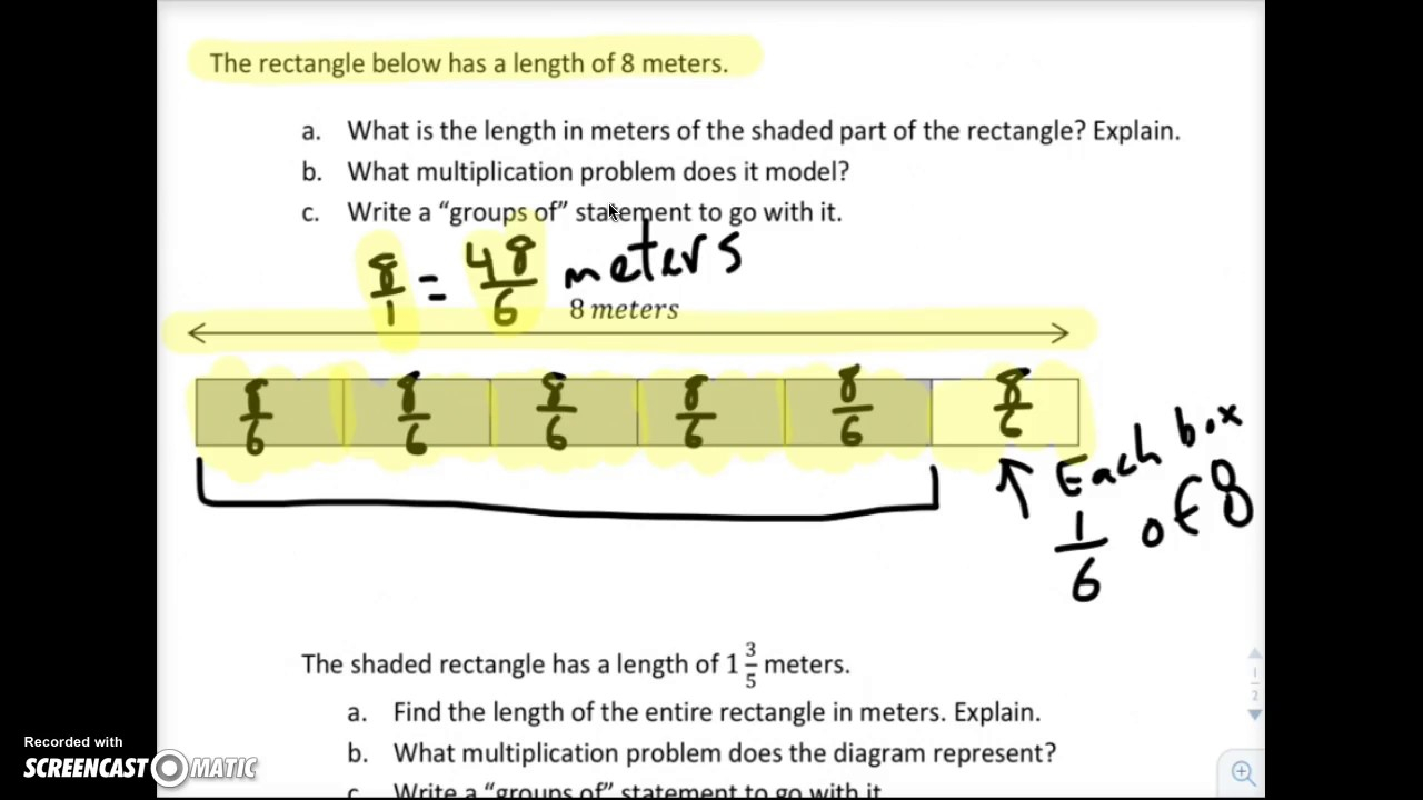What Is A Tape Diagram Multiplying Fractions Using Tape Diagrams