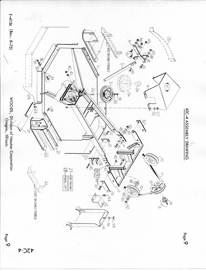 Woods Mower Parts Diagrams Woods 42 Mower Farmall Cub