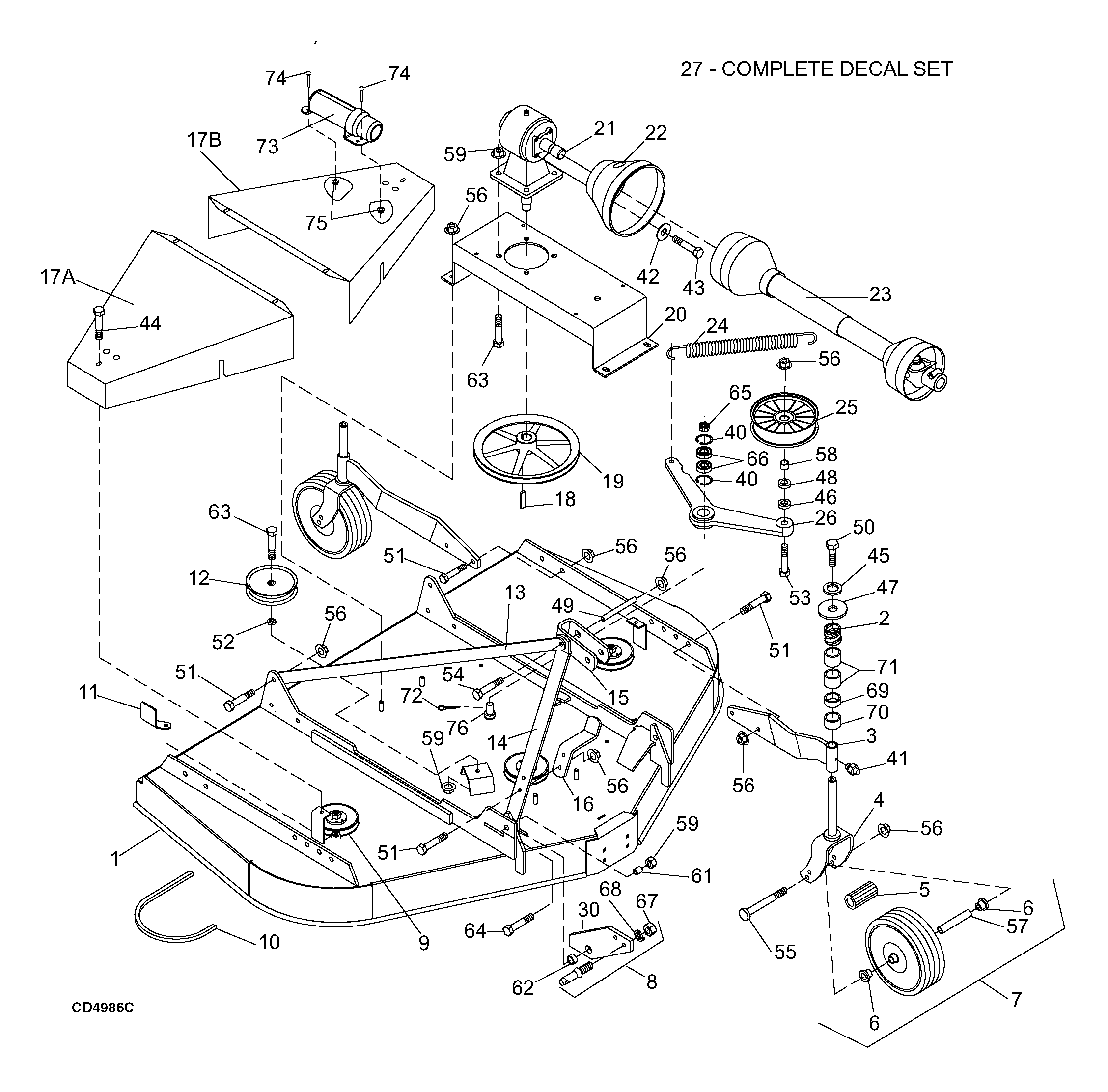 Woods Mower Parts Diagrams Woods Rd8400 2 Rearmount Finish Mower Main Frame Assembly Parts And