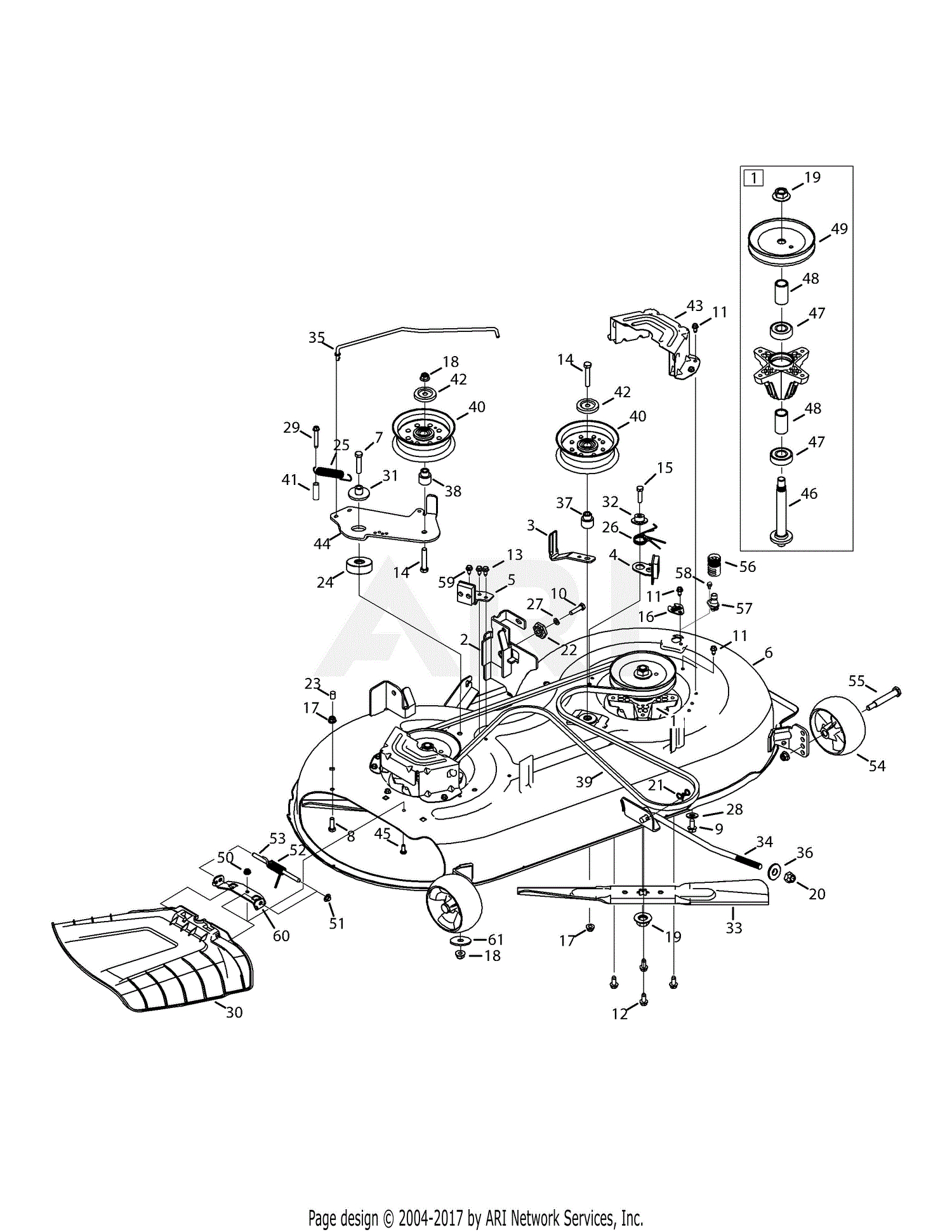 Yard Machine 42 Inch Riding Mower Belt Diagram Mtd 13am775s000 2015 Parts Diagram For Mower Deck 42 Inch