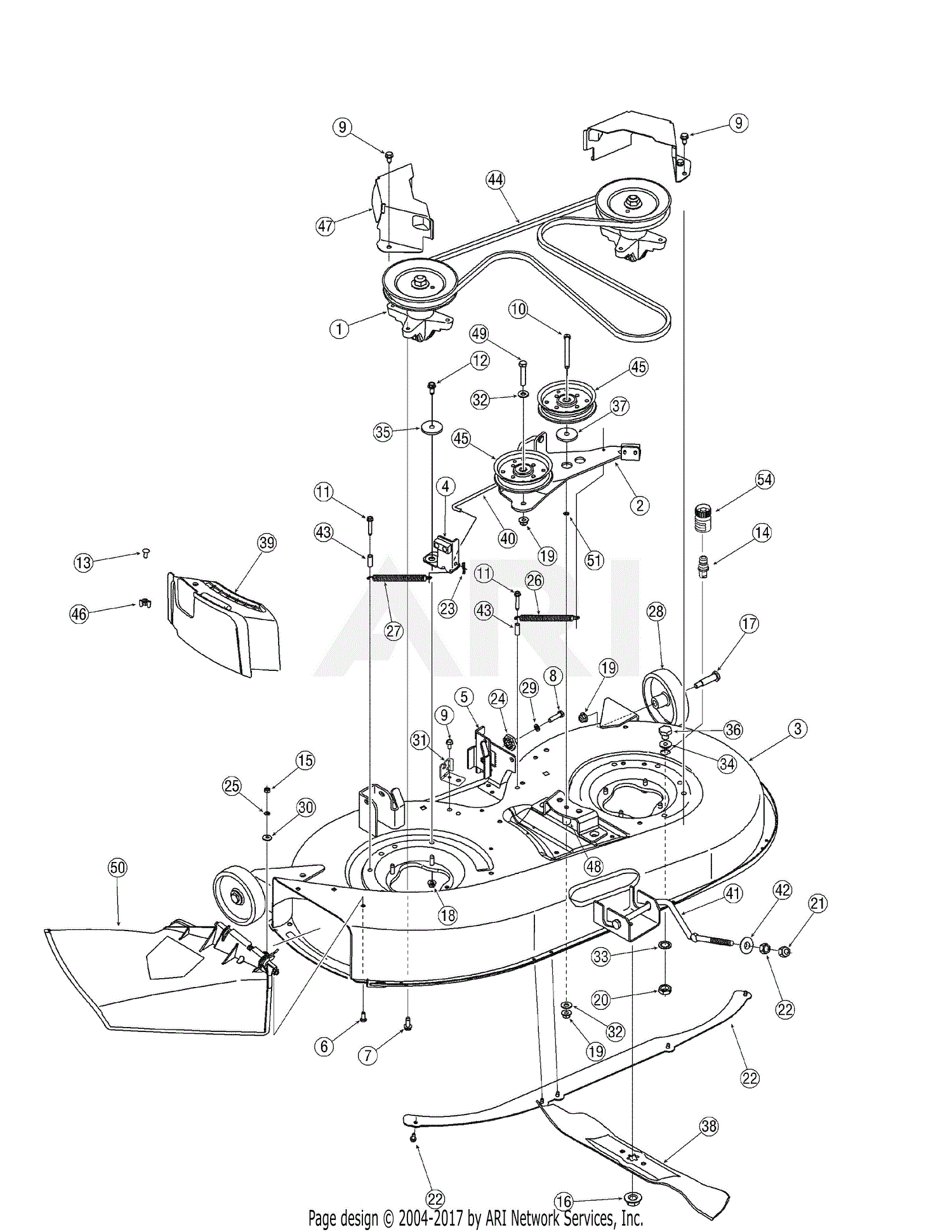 Yard Machine 42 Inch Riding Mower Belt Diagram Mtd 13an772g729 2007 Parts Diagram For Deck Assembly 42 Inch